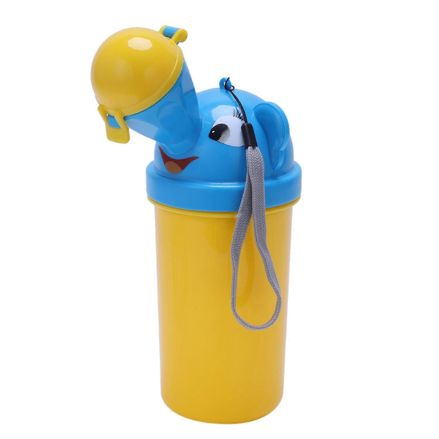 Cute Boy Portable Urinal Travel Car Toilet Kids Vehicular Potty Yellow