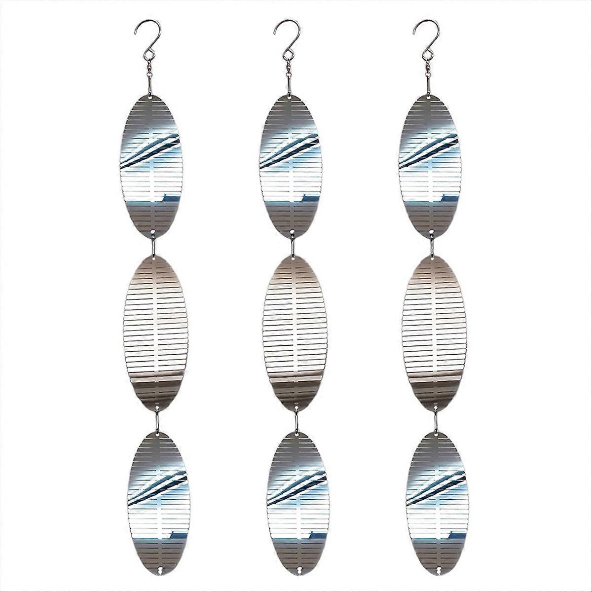 Highly Reflective Bird Scare Discs Set,9 Metal Disc Decoration