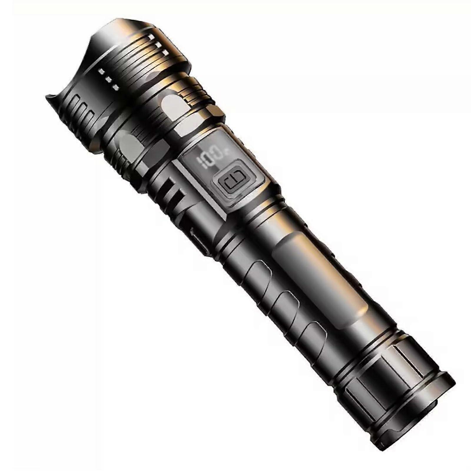 Rechargeable LED Flashlight  Brightness Long Battery for Camping Hiking and Emergency Use