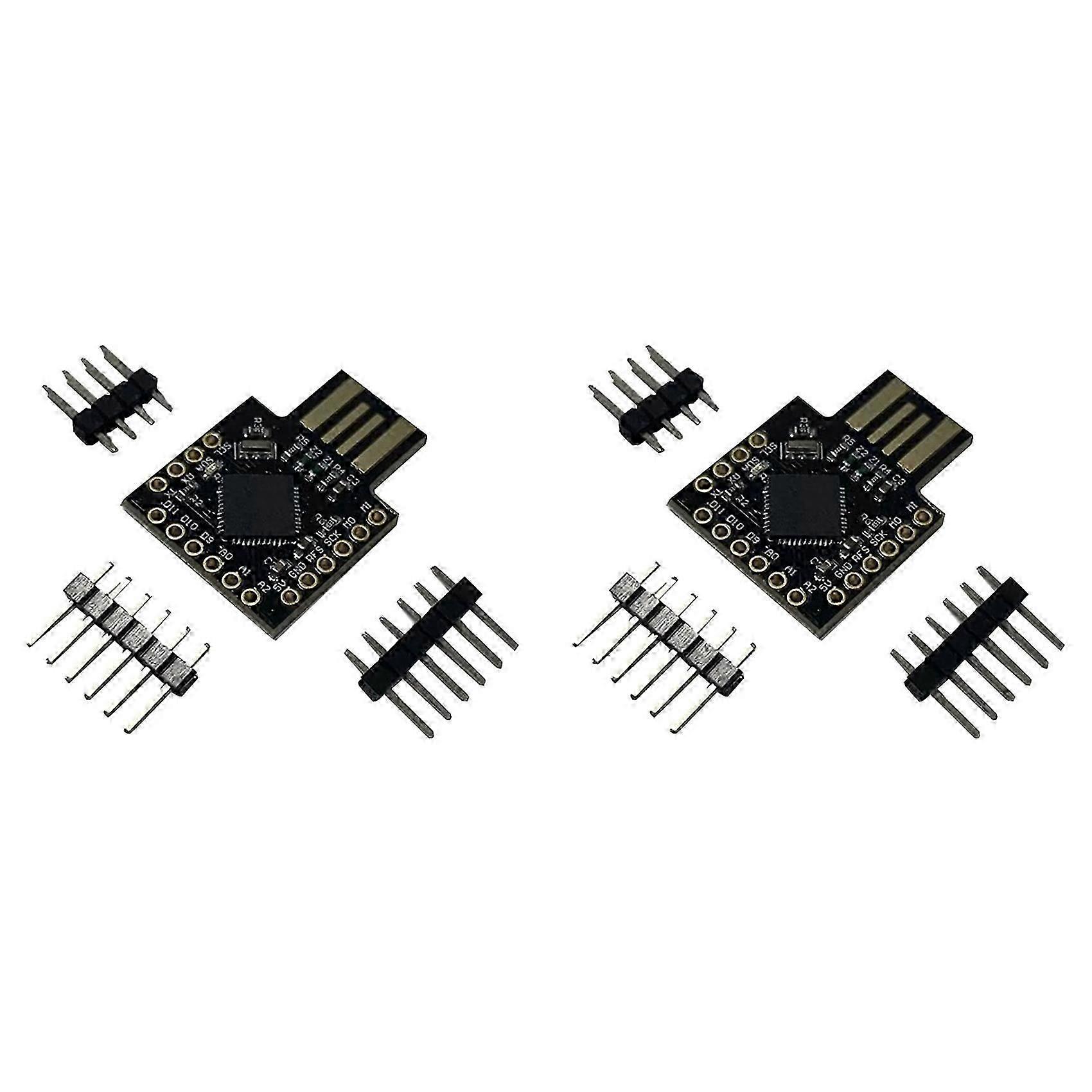 2X for Beetle Leonardo USB ATMEGA32U4 Mini Development Board PRO-MICRO Multifunction Portable Convenient Module,Black