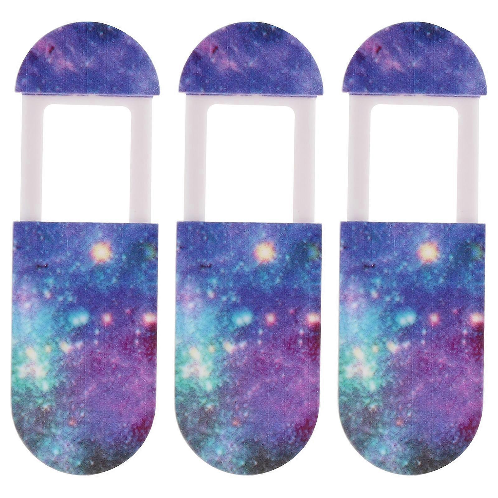 Creative Webcam Cover for Privacy Protection 3Pcs Assorted Color ABS