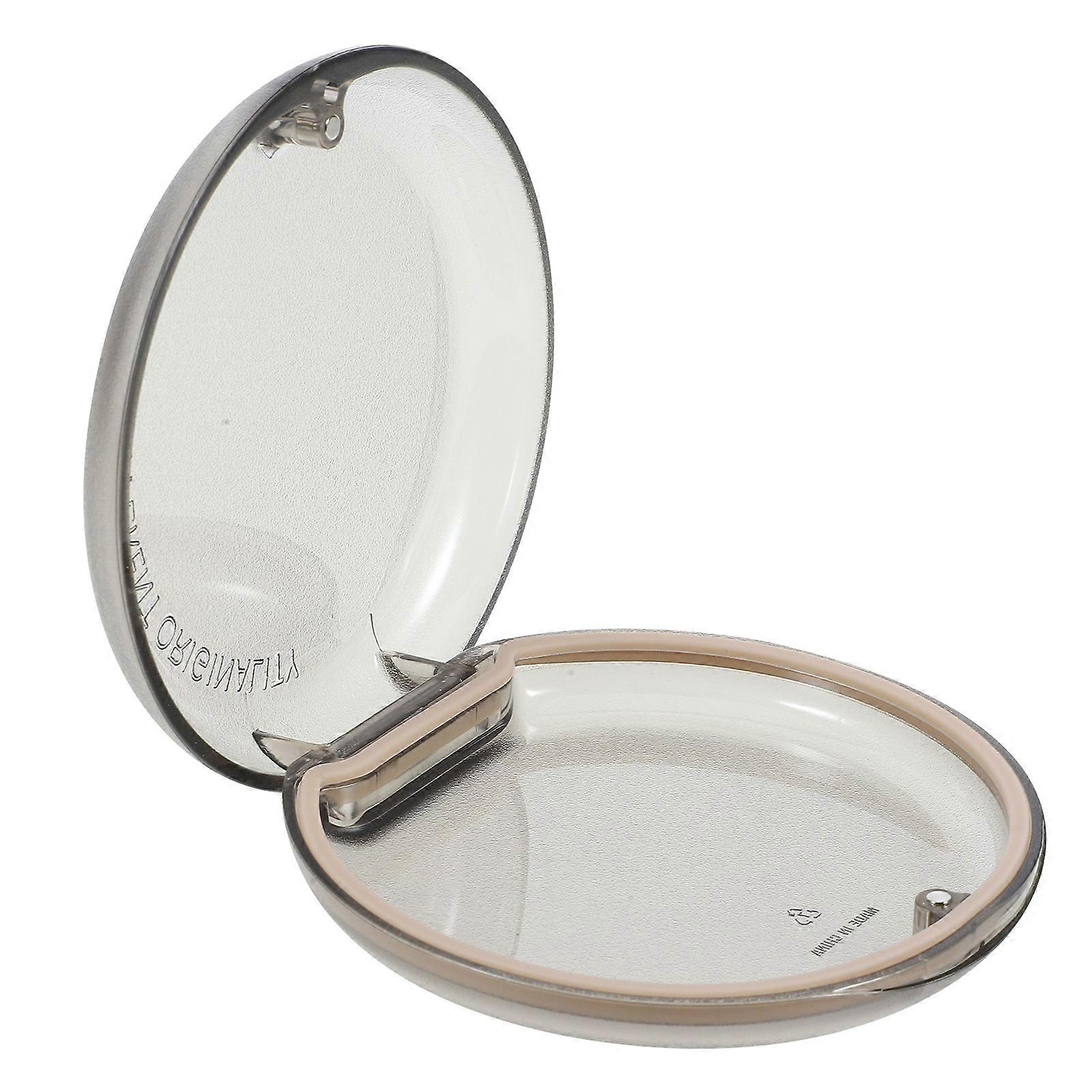 Denture Box Retainer Case for Pill Storage Black Portable Storage Box