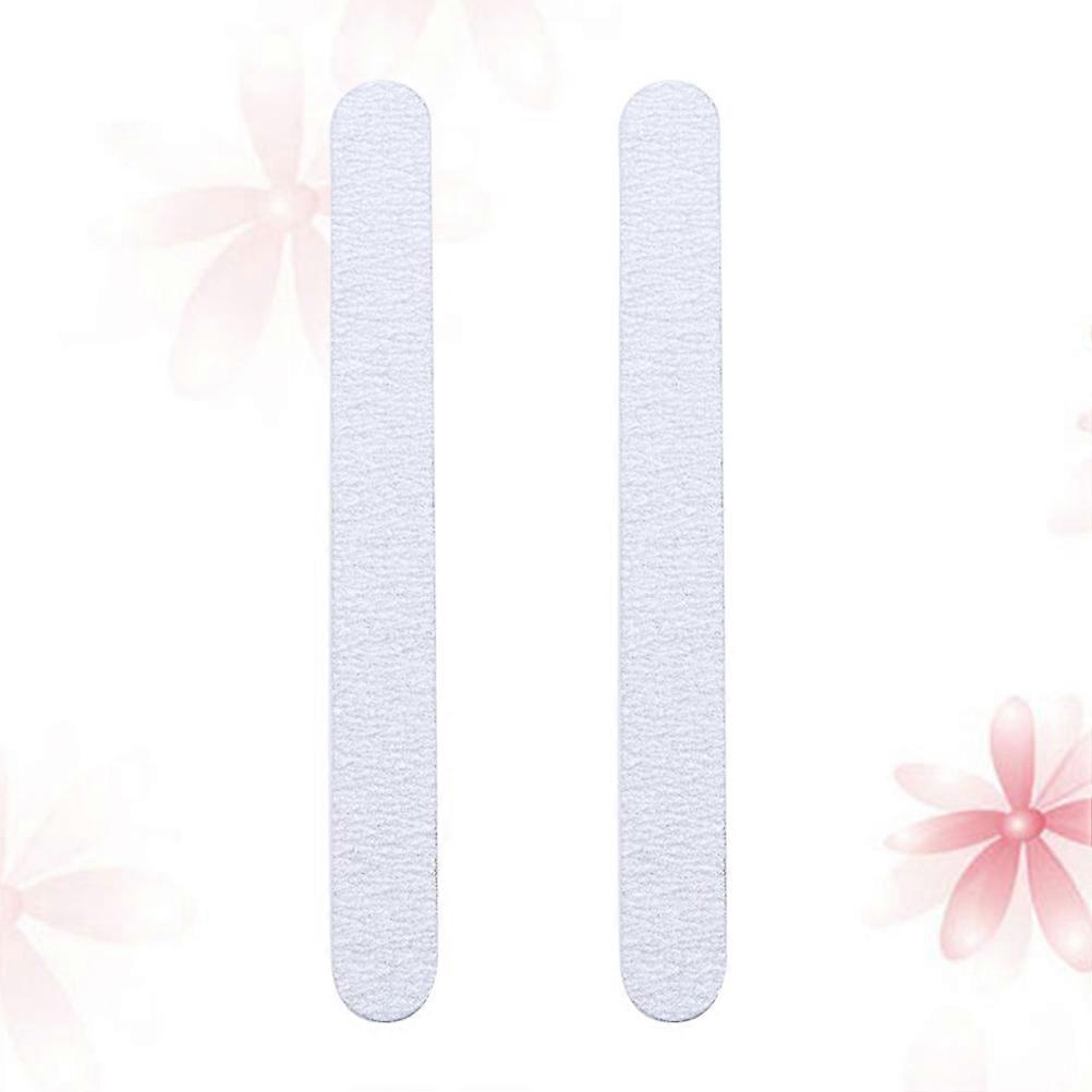 Durable Double-Sided Nail File Nail Buffers for Polishing 2Pcs White
