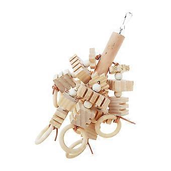 Blocs de bois pour perroquet, jouet à mâcher pour oiseaux (1 pièce) pour le développement des molaires des animaux de compagnie