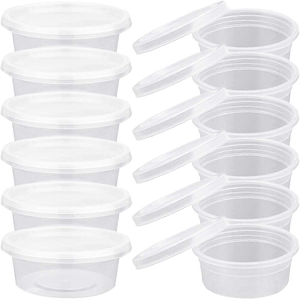 Take-Out Sauce Cup Plastic Container for Condiment Storage 100Pcs