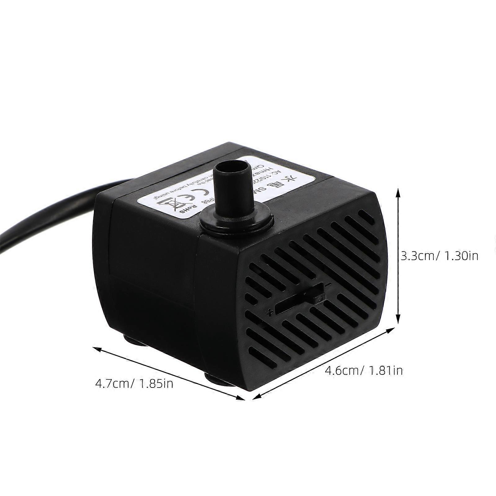 Low Noise Water Pump Suitable For Ponds Flow Adjustable Plastic 1Set