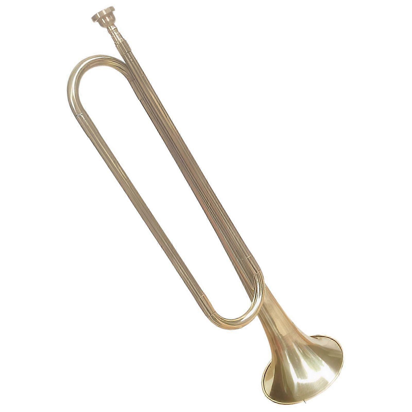 Student Bugle for Beginners with Clear Resonant Sound, Durable H68 Copper Brass Training Bugle