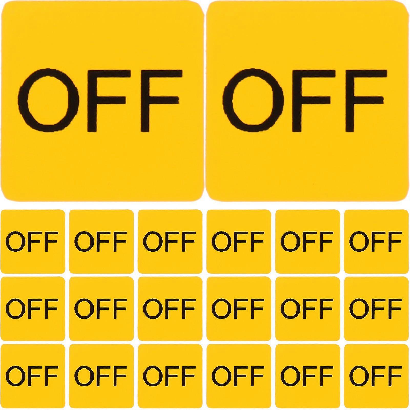 20pcs Device Switch Label Sticker On/Off Caution Switch Sticker Device Switch Stickers