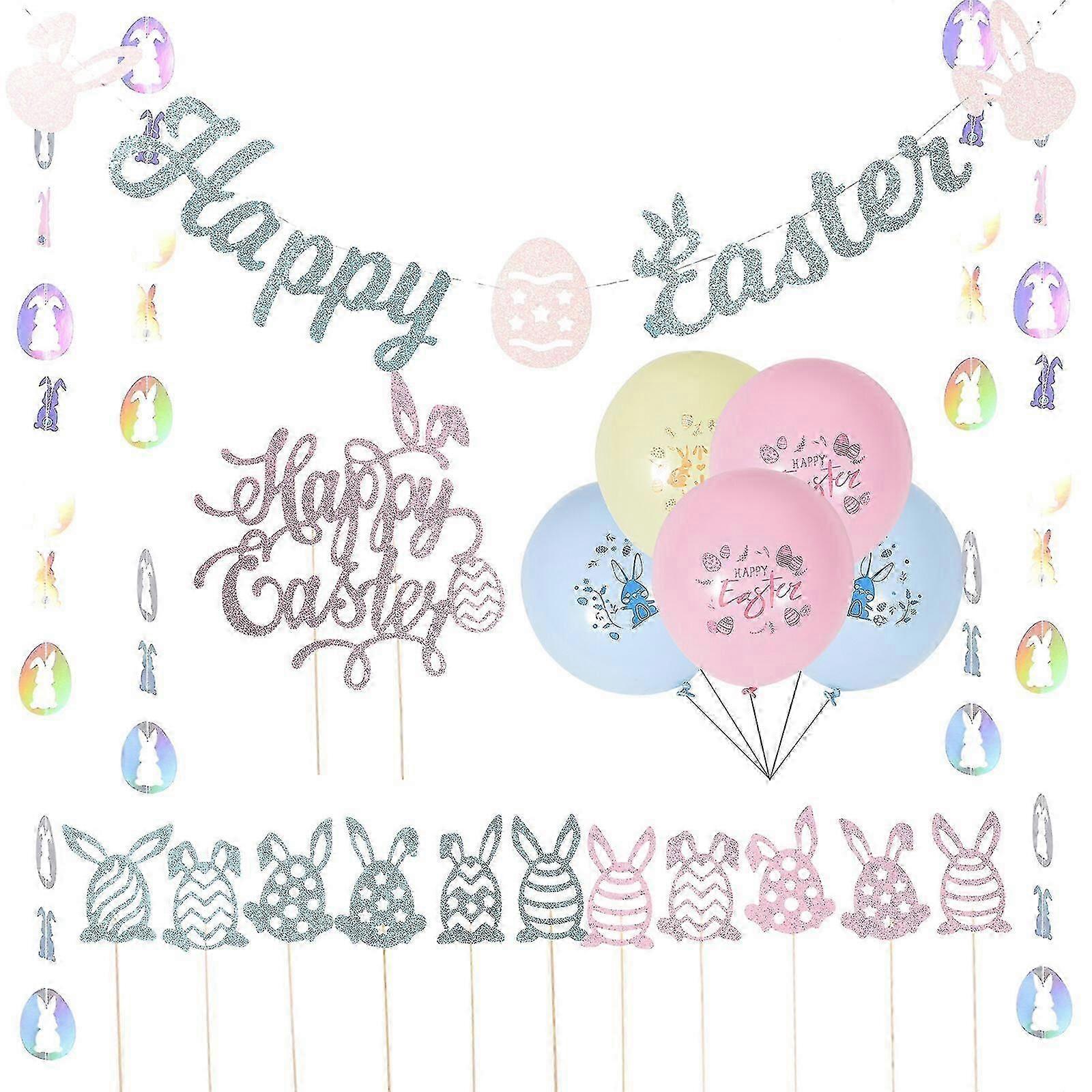 1 Set Easter Decorations Easter Ornaments Easter Party Decorations Easter Party Supplies
