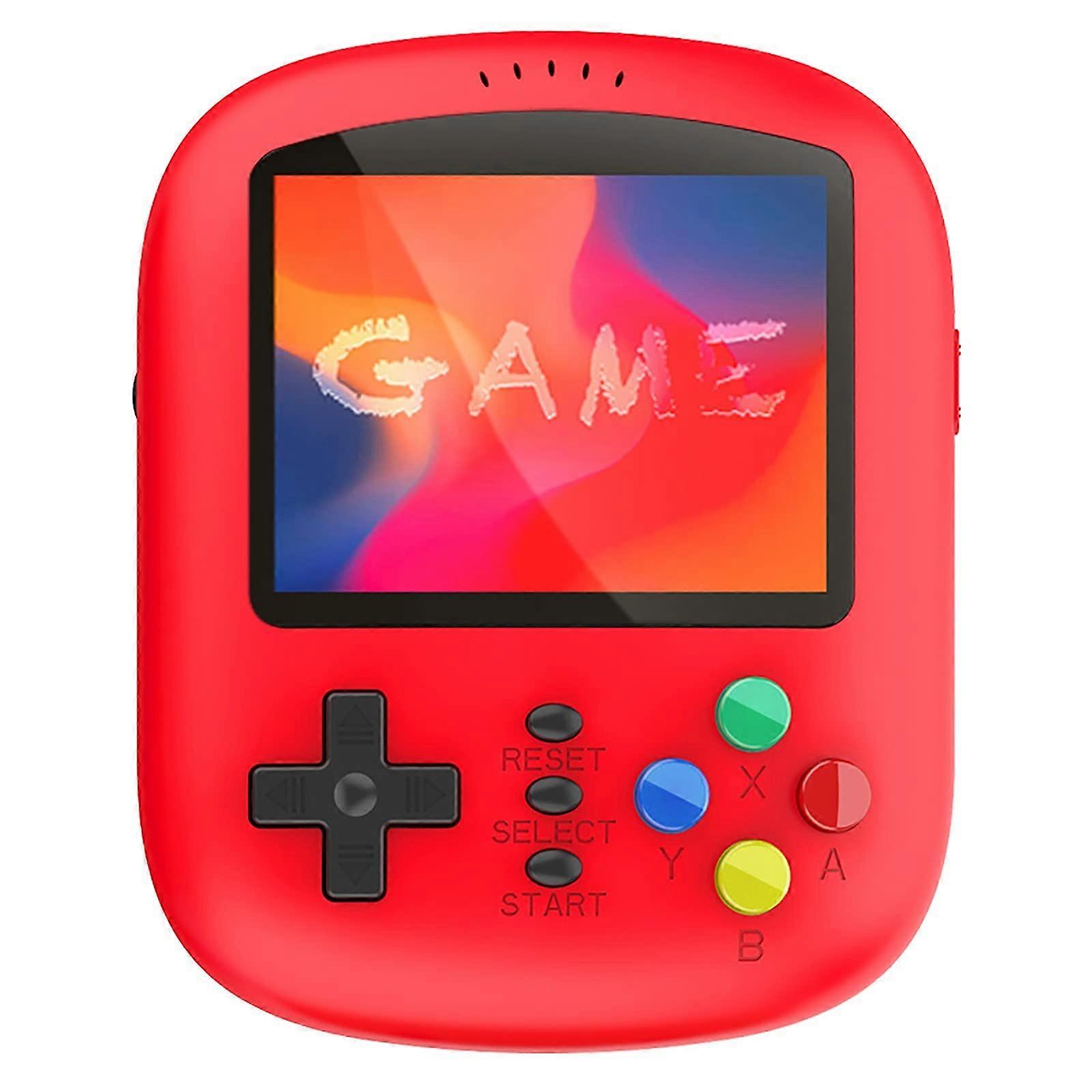 Retro Handheld Game Console with 620 BuiltIn Games, 2.8 Inch Screen, Rechargeable, Red