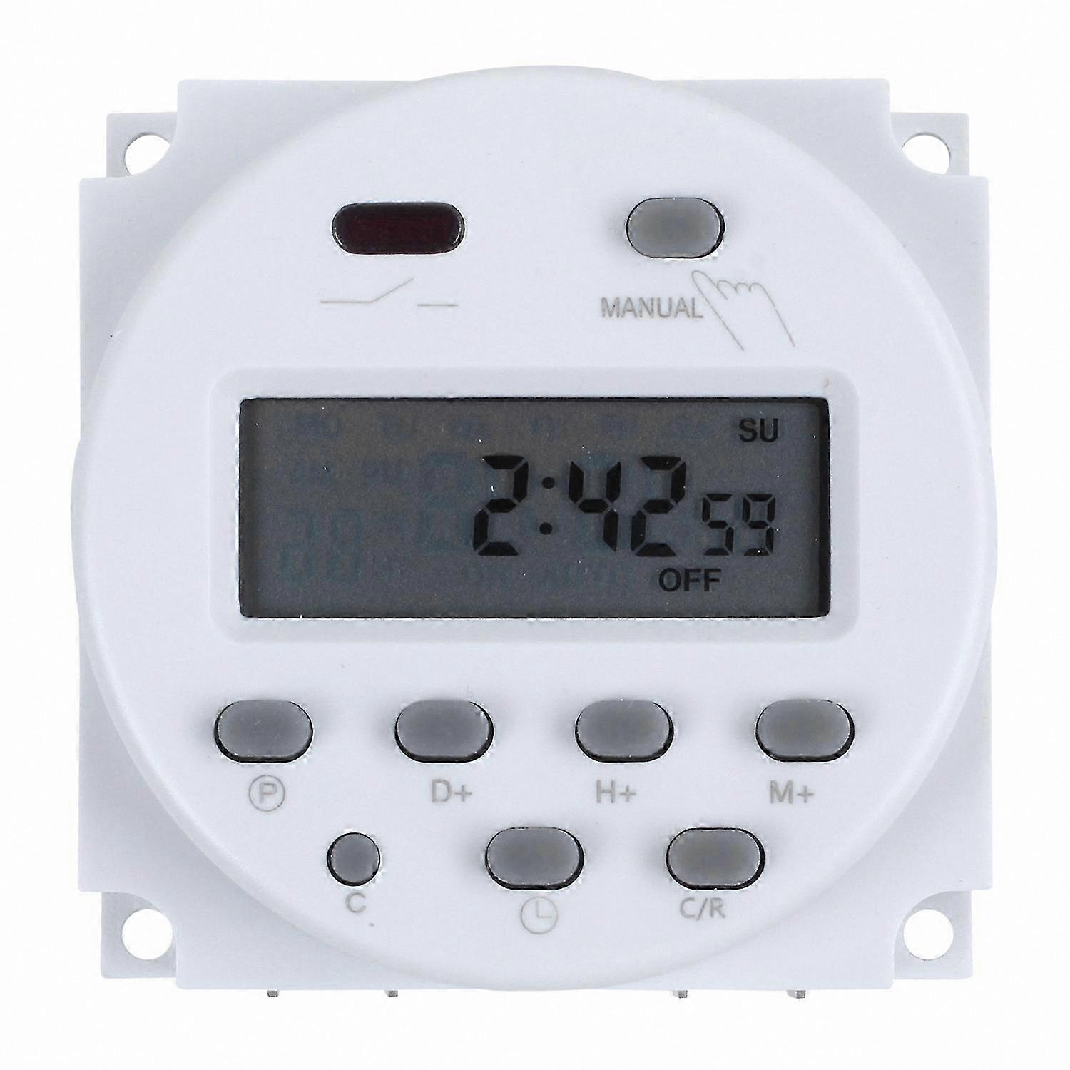 Programmable Timer Relay with LCD Display, 12V DC, 16A Power Control Switch