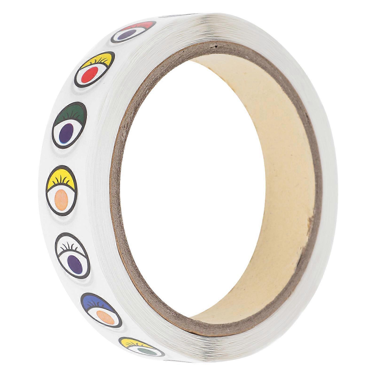 Small Eye Decals Colored Eye Stickers 2 Rolls Self Adhesive Set