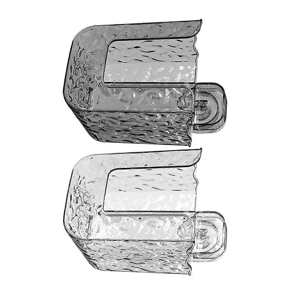 Bathroom Wall Wipe Holder for Tissue Storage 2Pcs Plastic Box