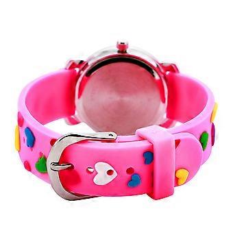 Children Cartoon Wristwatch Featuring Love Heart Pattern for Kids Use 1Pcs
