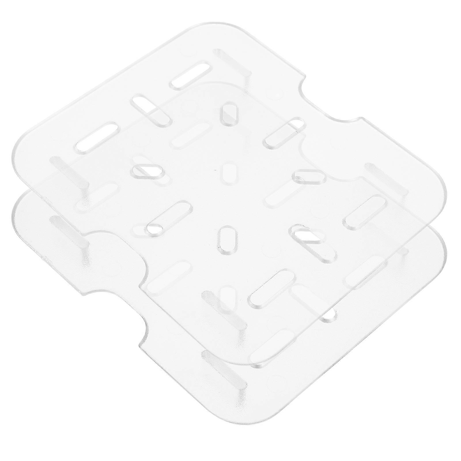 Plastic Transparent Kitchen Drain Shelf for Fruit Draining 2Pcs