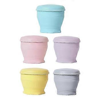 5 Pack Silicone Foldable Travel Cups, 6oz Collapsible Camping Cup with Lid, Heat-Resistant
