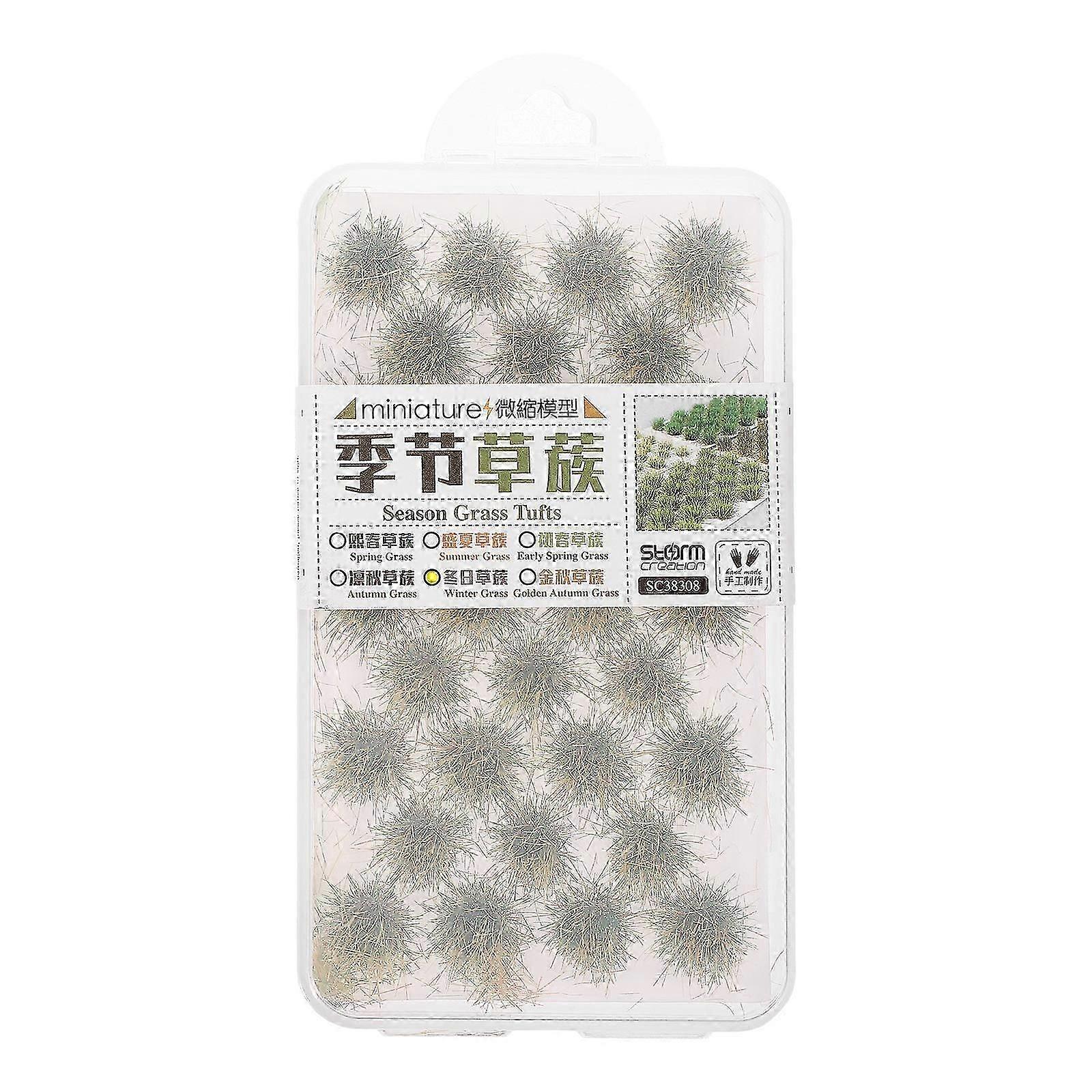 Simulation Grass Tufts Plastic Miniature Model for DIY Landscape 1Set