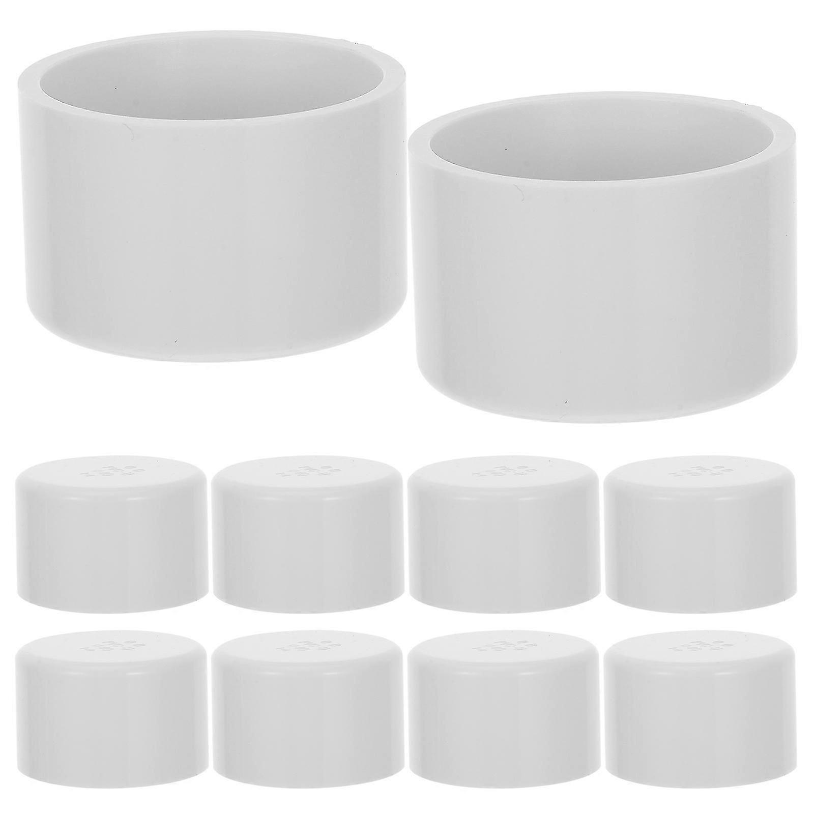 40 Pcs PVC End Cap Plug for Pipe Sealing, Irrigation & DIY Projects