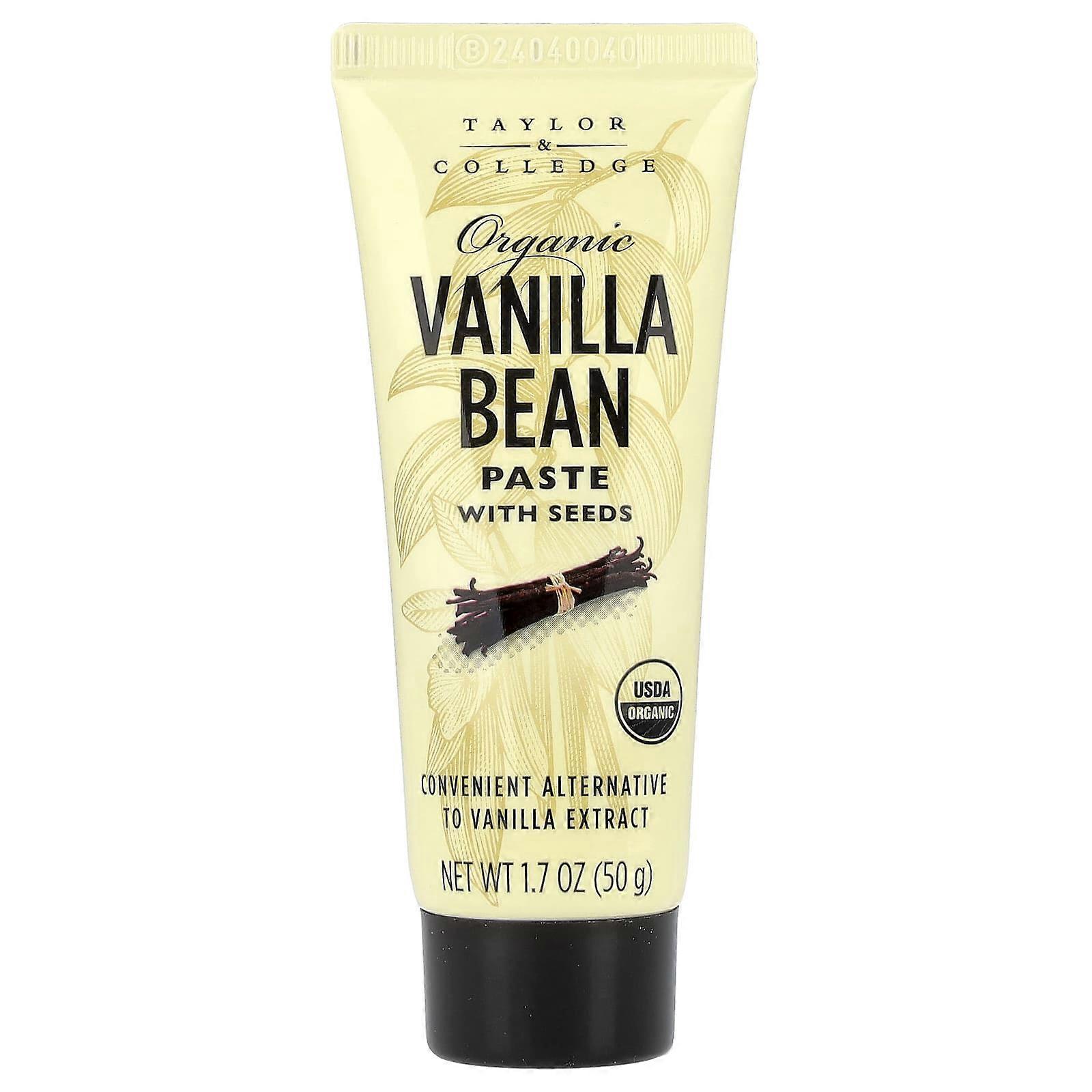 Taylor & Colledge, Bio-Vanillepaste mit Samen, 50 g, 2er-Packung
