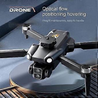 Professional 8K Dual Camera Drone with 5G WiFi, Smart Obstacle Avoidance, and Brushless Motors - Black