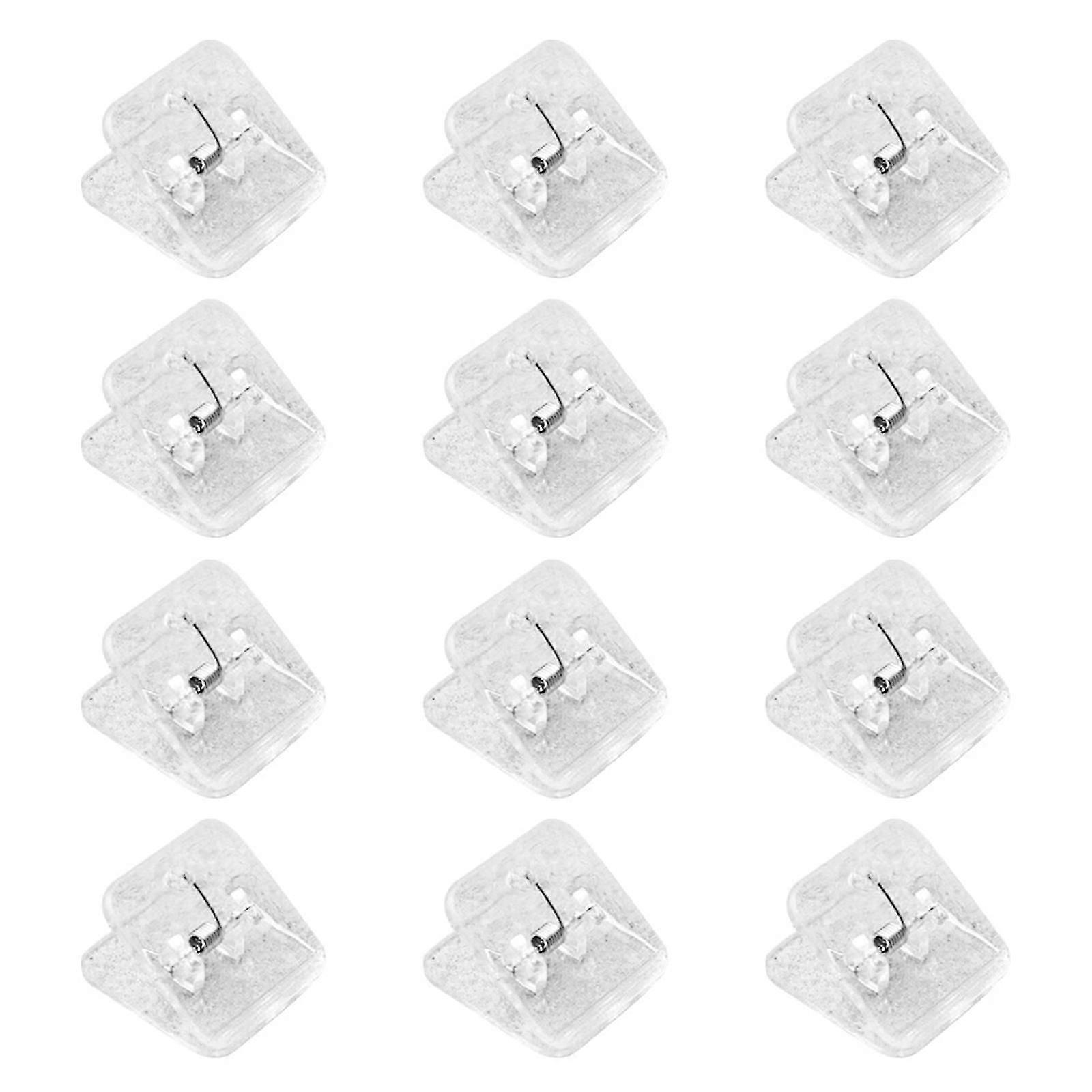 Transparent Plastic Paper Binder Clips for Document Sorting 40Pcs Set