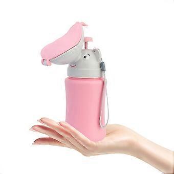 1PC Creative Car Urinal Portable Potty Bottle Cartoon Urining Tool Emergency Toilet for Kids (Girl)