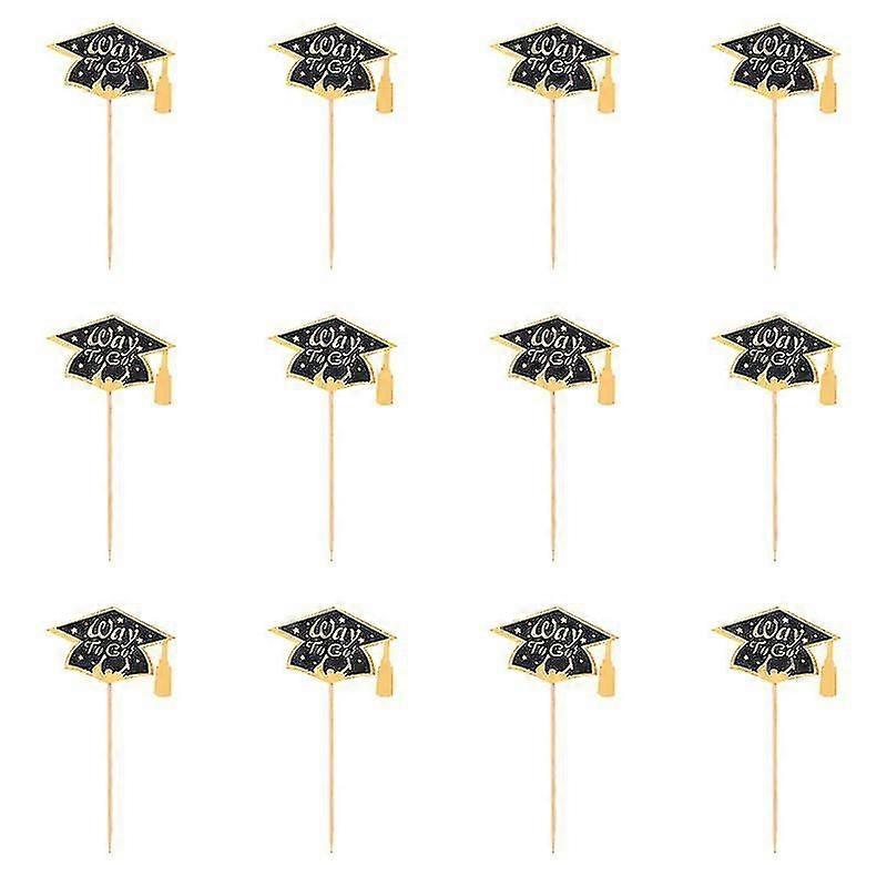 12pcs cake decorations , Graduation Party Supplies