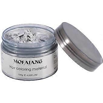 120ml Unisex Disposable Hair Dye Mud Hair Styling Cream Wax Dye Gray