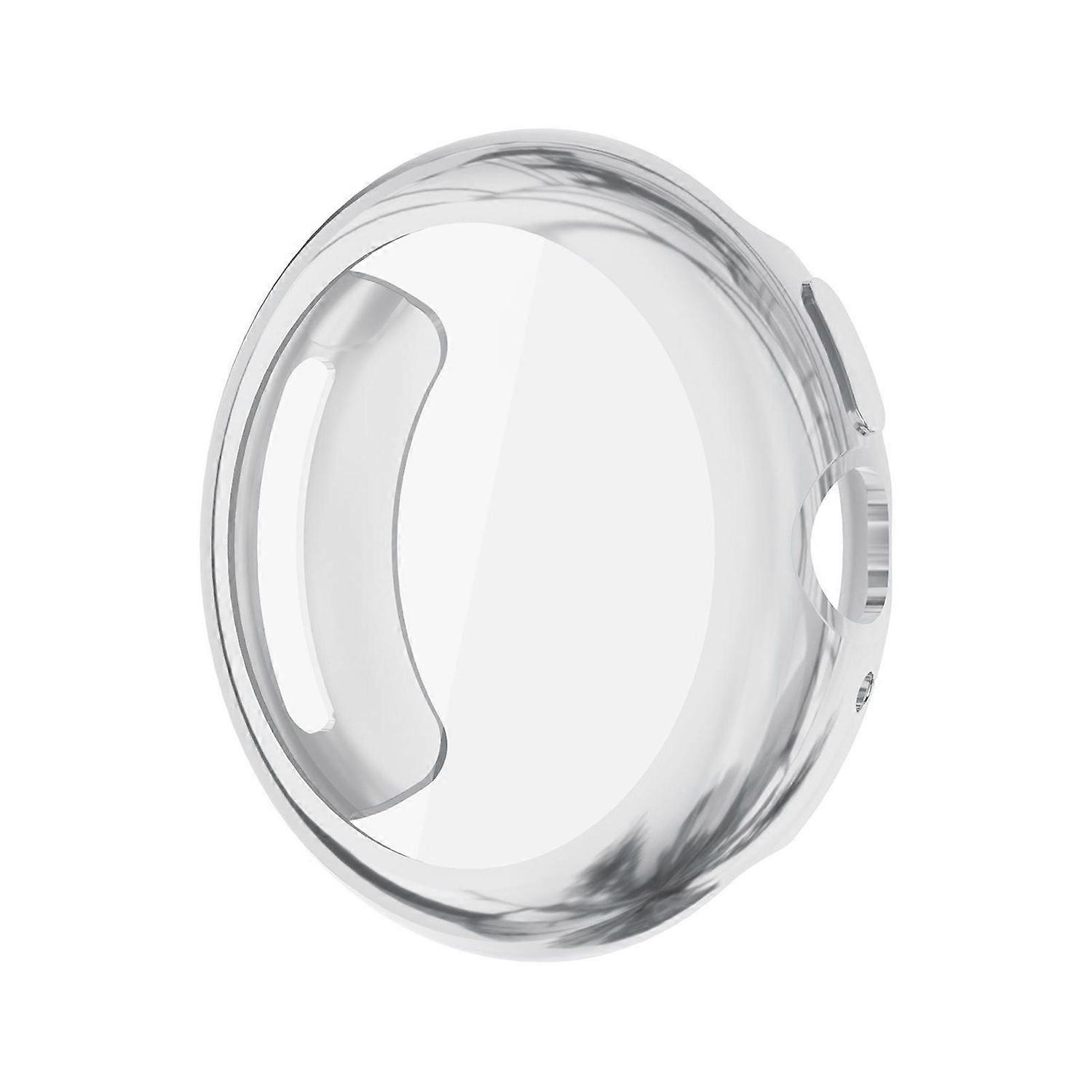 For Google Pixel Watch 4 41mm Electroplated Full Cover TPU Smart Watch Protective Case Silver