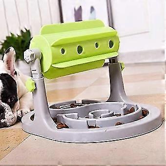 Pet Adjustable Roller Feeder, Food Leakage Device For Cats And Dogs Slow Food Training Tool