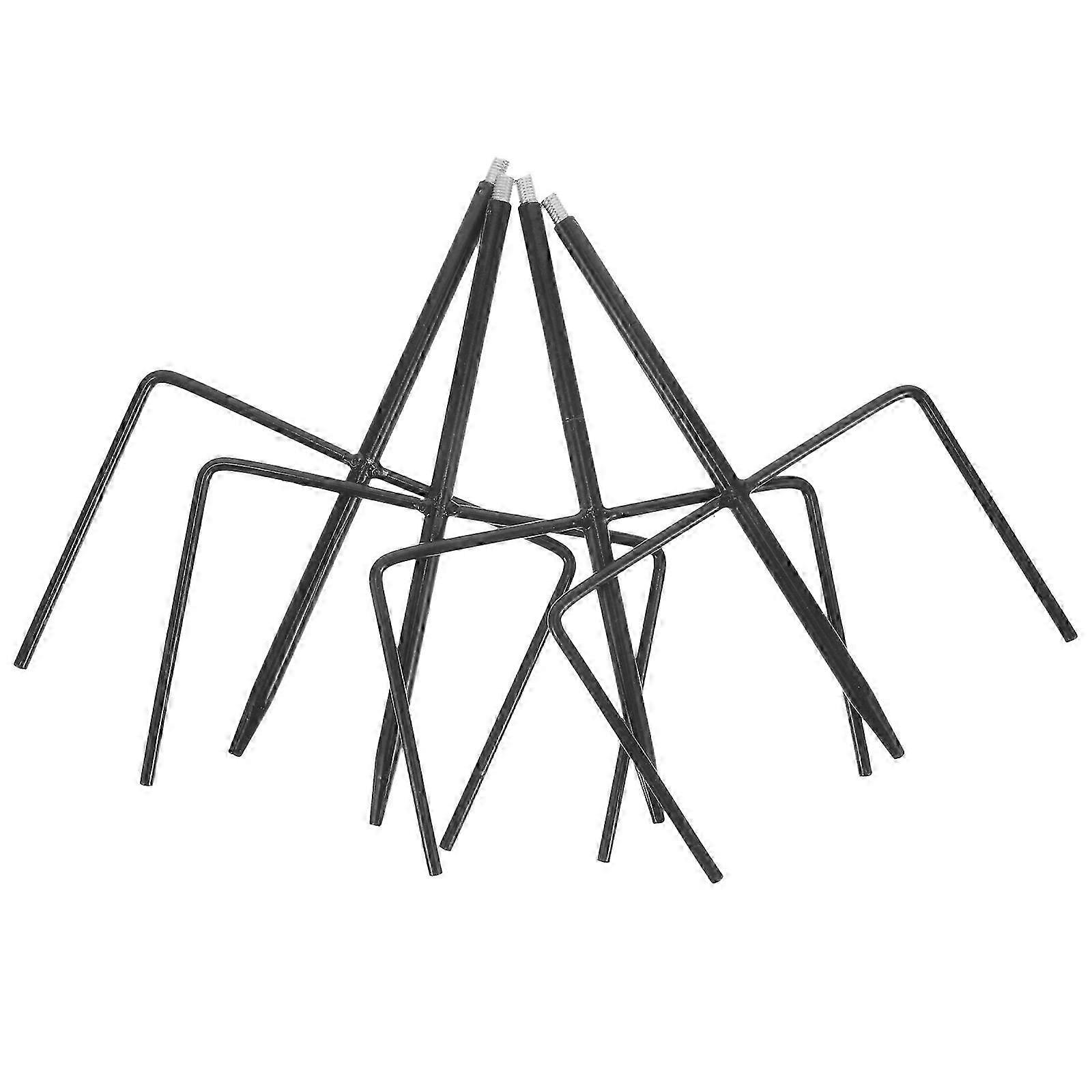 4pcs Garden Ground Insert Bird Feeder Hook Insert Iron Stake compatible with Shepherd Hook