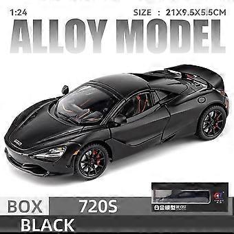 720s 1:24 Super Sportcar Sound & Light Miniatures Alloy Diecast Model Car Presents For Boyfriend Toys For Kid Gift Metal