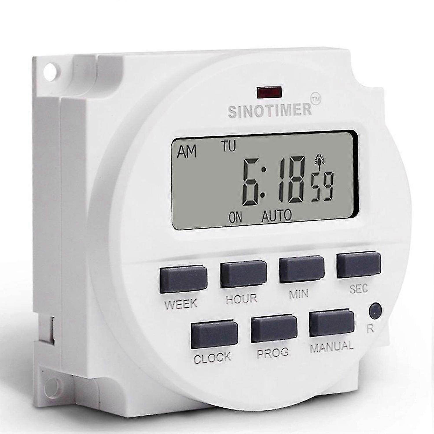 TM618SH 220V 1 Second Interval Power Supply 7 Weekly Programmable Digital Electronic Lighting Dail