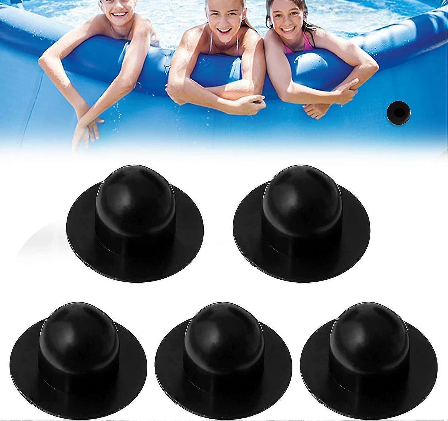 Swimming Pool Filter Hole Plug, In-ground Pool Filter Pump Filter Plug Replacement Wall Entry Kit (5 Pcs)