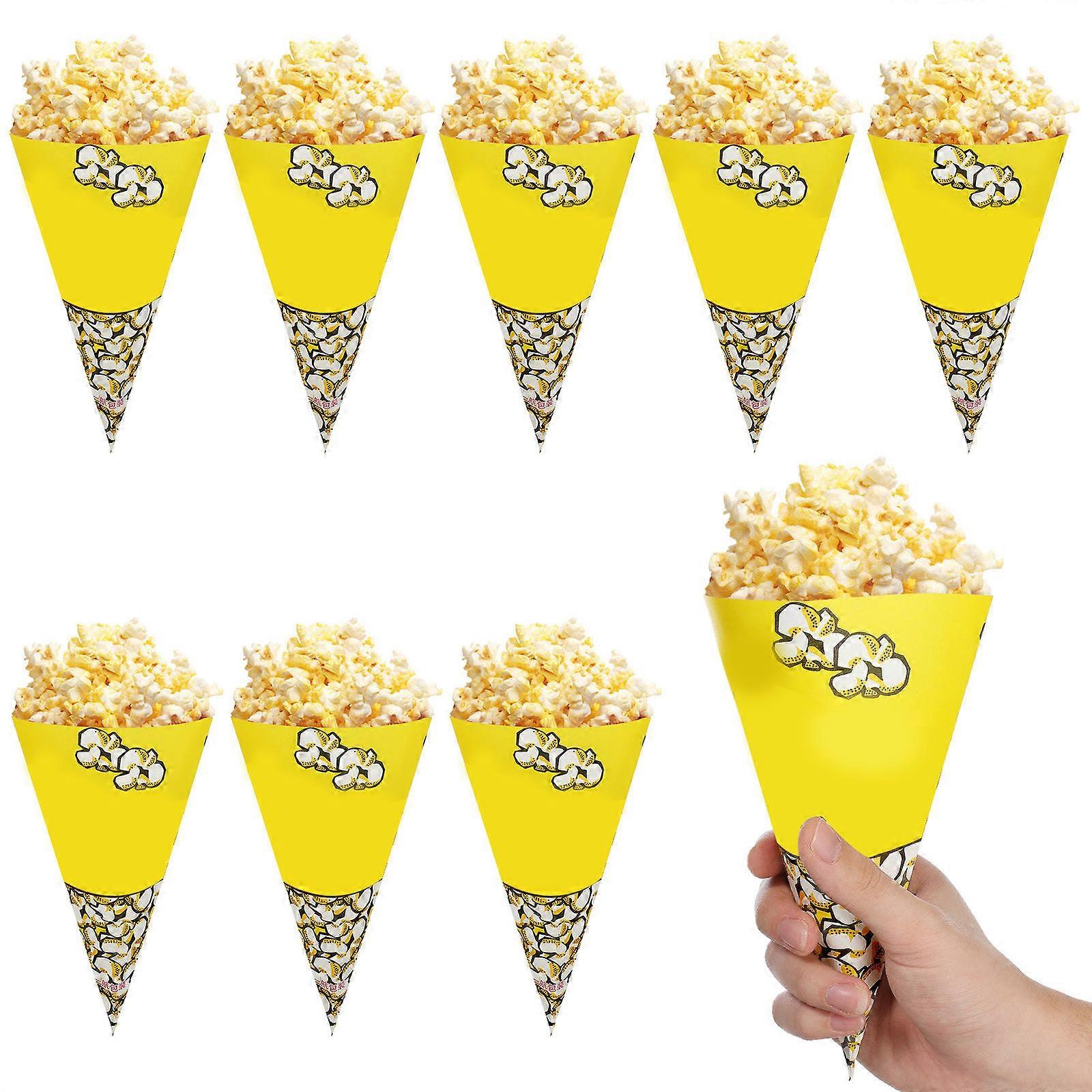 Papiertüten für Popcorn-Snacks, 50 Stück, Einzelportionen
