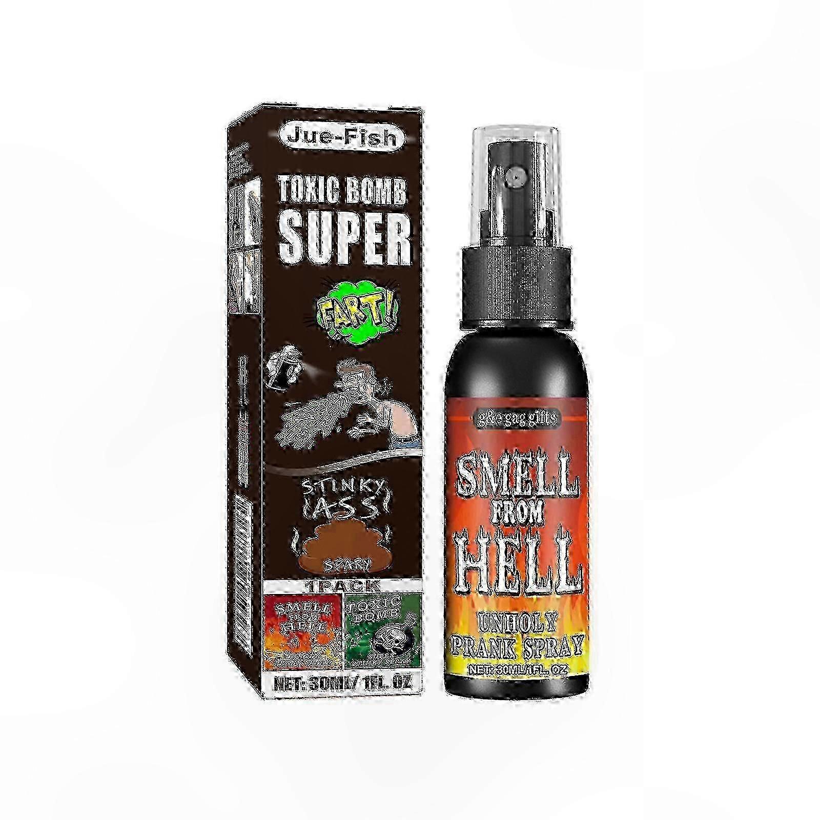 Spray de 30ml com odor forte - Ideal para brincadeiras e risadas.