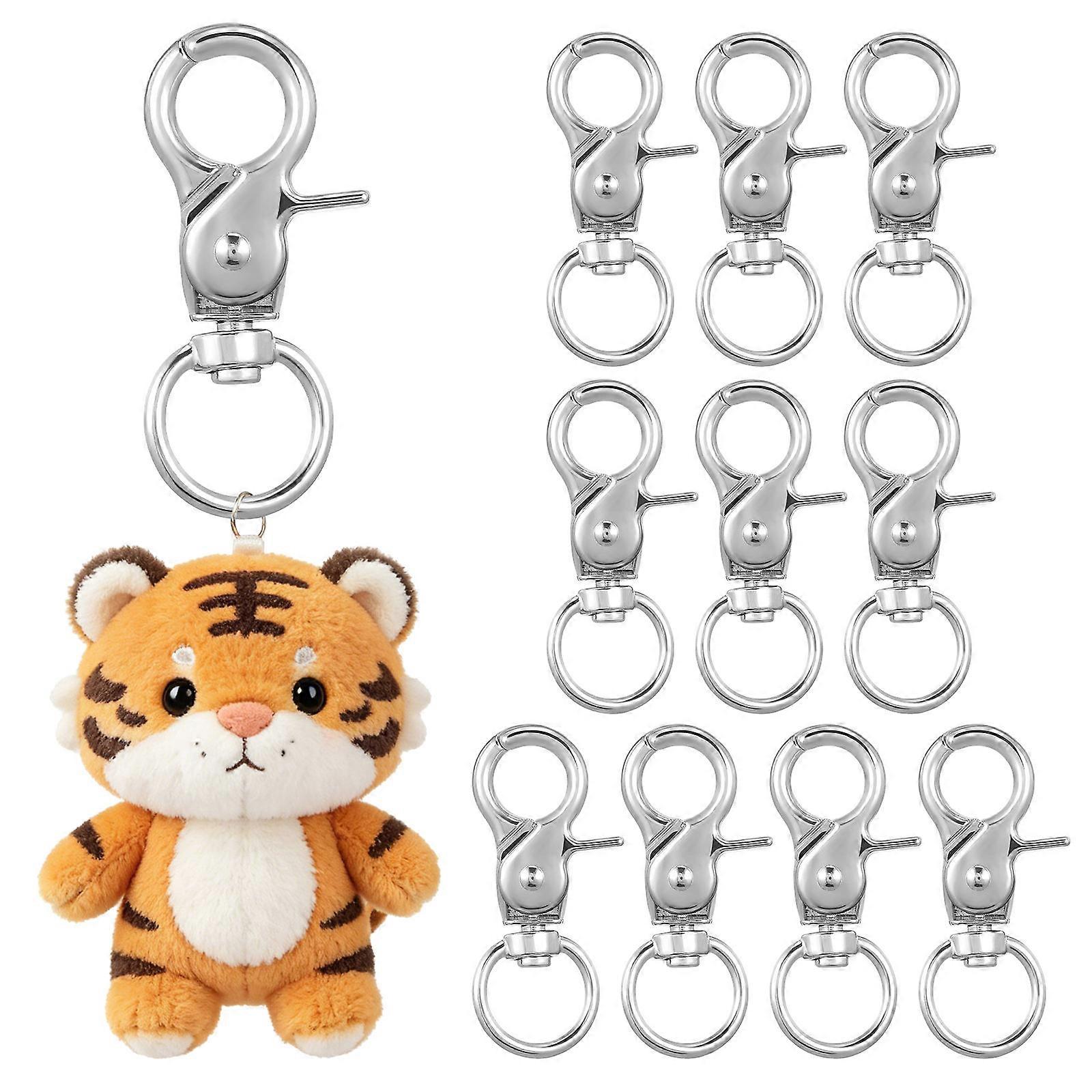 10pcs Trigger Snap Hook Trigger Clasp Swivel Snap Hooks Replacement Bag Hook Lanyard Clips