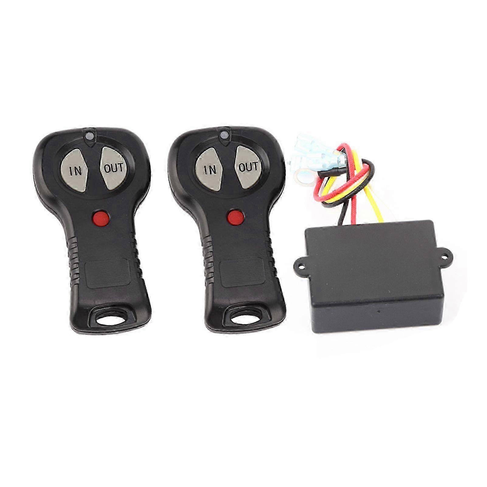 1 Pair 12V Universal Wireless Winch Remote Control Controller Kit for Car Truck