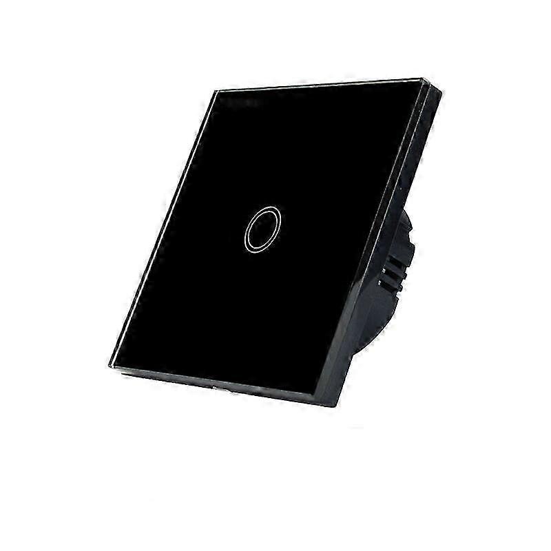 Mono dimmer compatible with LED, touch switch, 1 way wall touch switch black