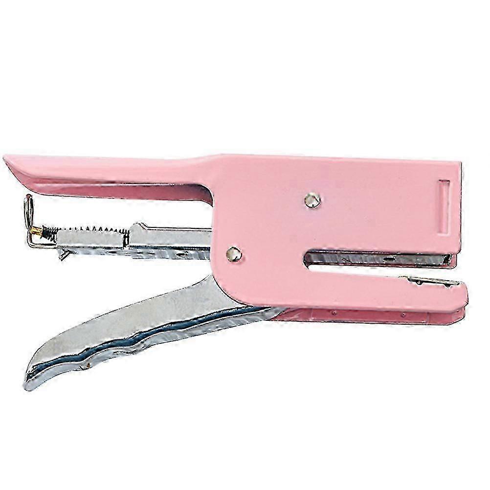 Ergonomic Pink Stapler Streamlined Workers School Supplies 1Set