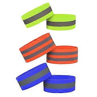 Reflective Bands for Men and Women Elastic Protective Elastic Safety Wristband for Runner Cycling Walking