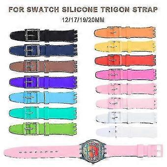 Correa de silicona para Swatch Jelly Three Eyes Classic 12/17/19/20MM