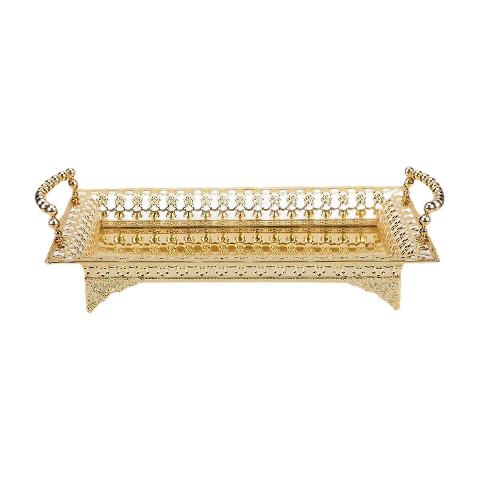 Fruit Plate Rectangular Snack Plate for Parties Serving Drinks Living Room