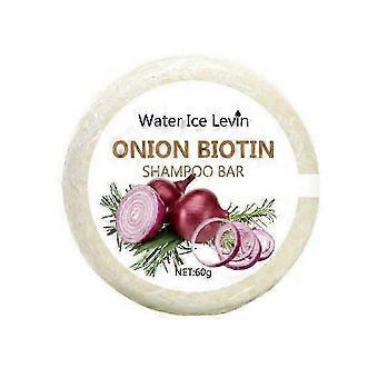 Shampoing solide à l'oignon et à la biotine (1 à 3 pièces), hydratant, apaisant, nettoyant en profondeur, fortifiant, pour tous types de cheveux, format voyage.