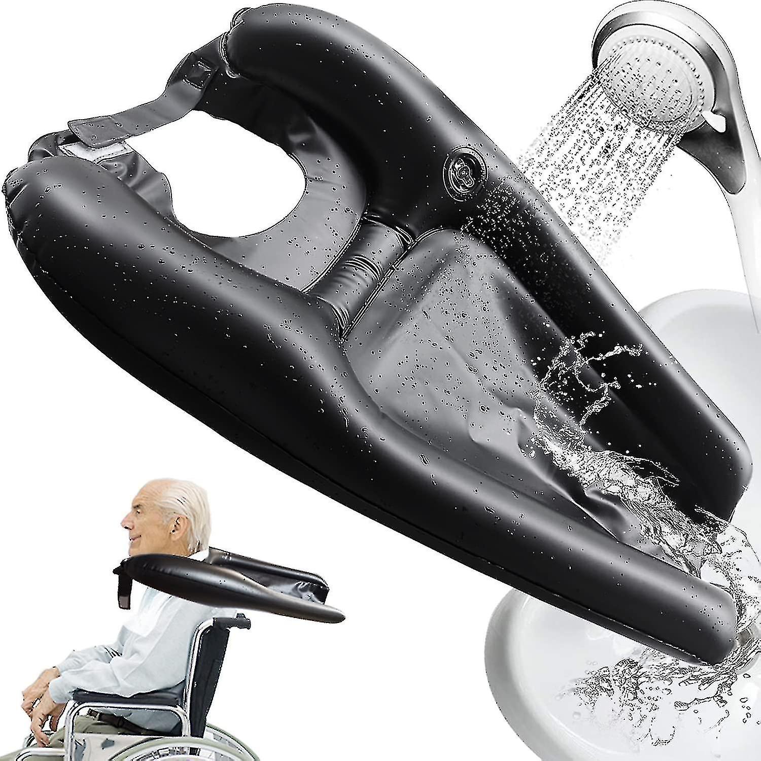 Aufblasbare tragbare Shampoo Tablett Haar Waschbecken