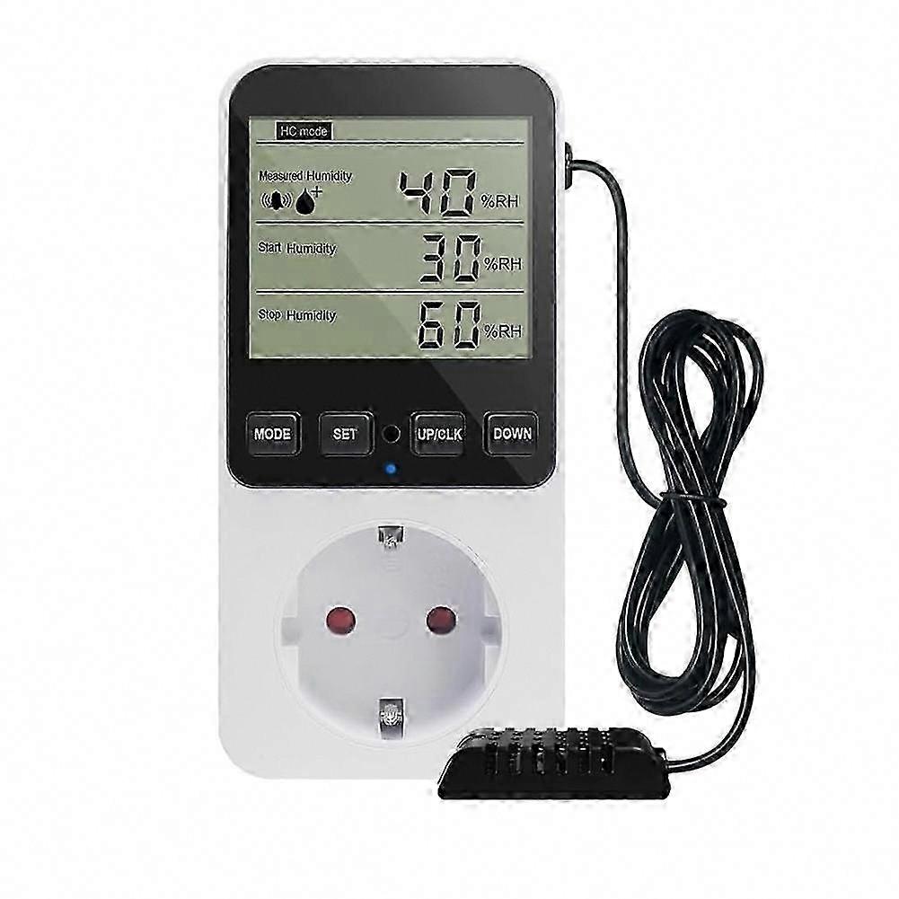 230V Temperature and Humidity Controller Socket Thermostat Switch