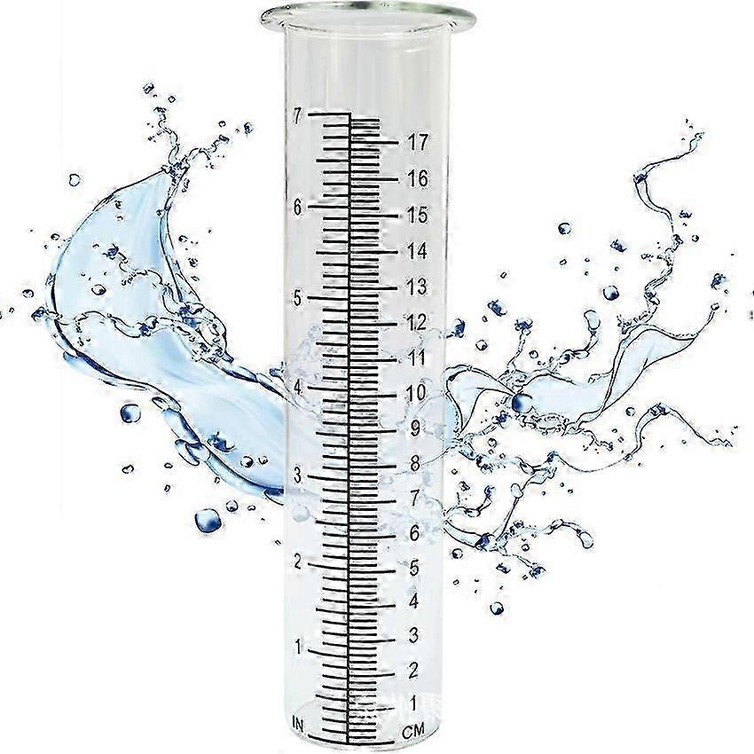7-Inch Clear Plastic Rain Gauge Tube