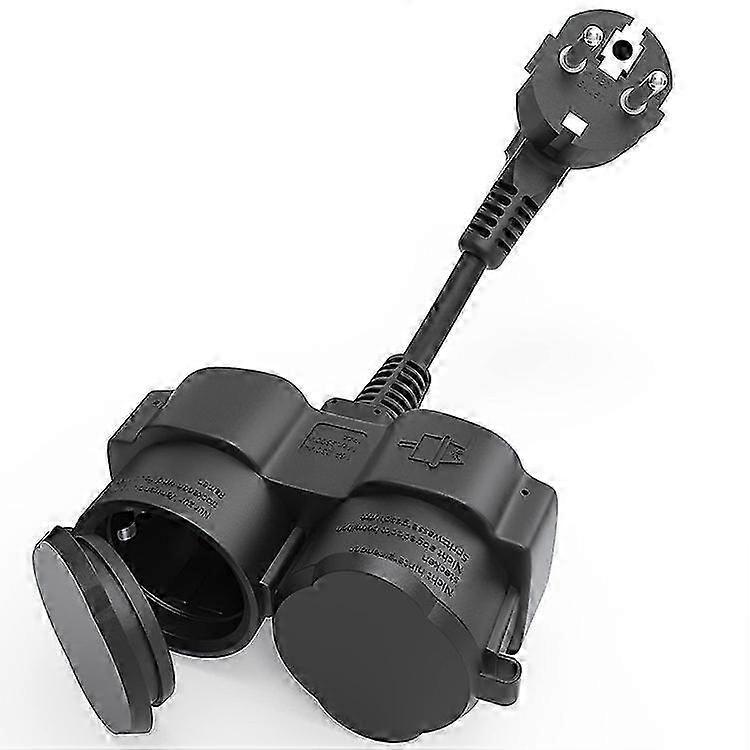 Outdoor-Ready Dual Socket Flat Extension