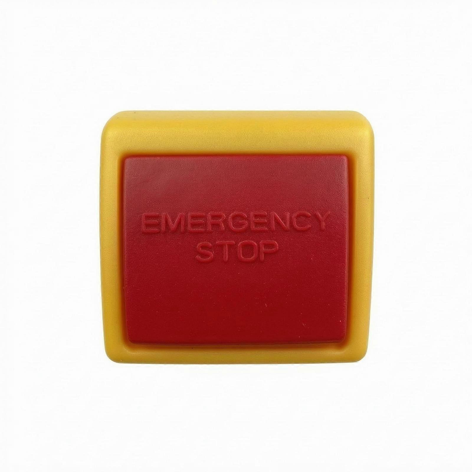 Treadmill Emergency Stop Switch Square Mounted Stop Button Yellow Frame