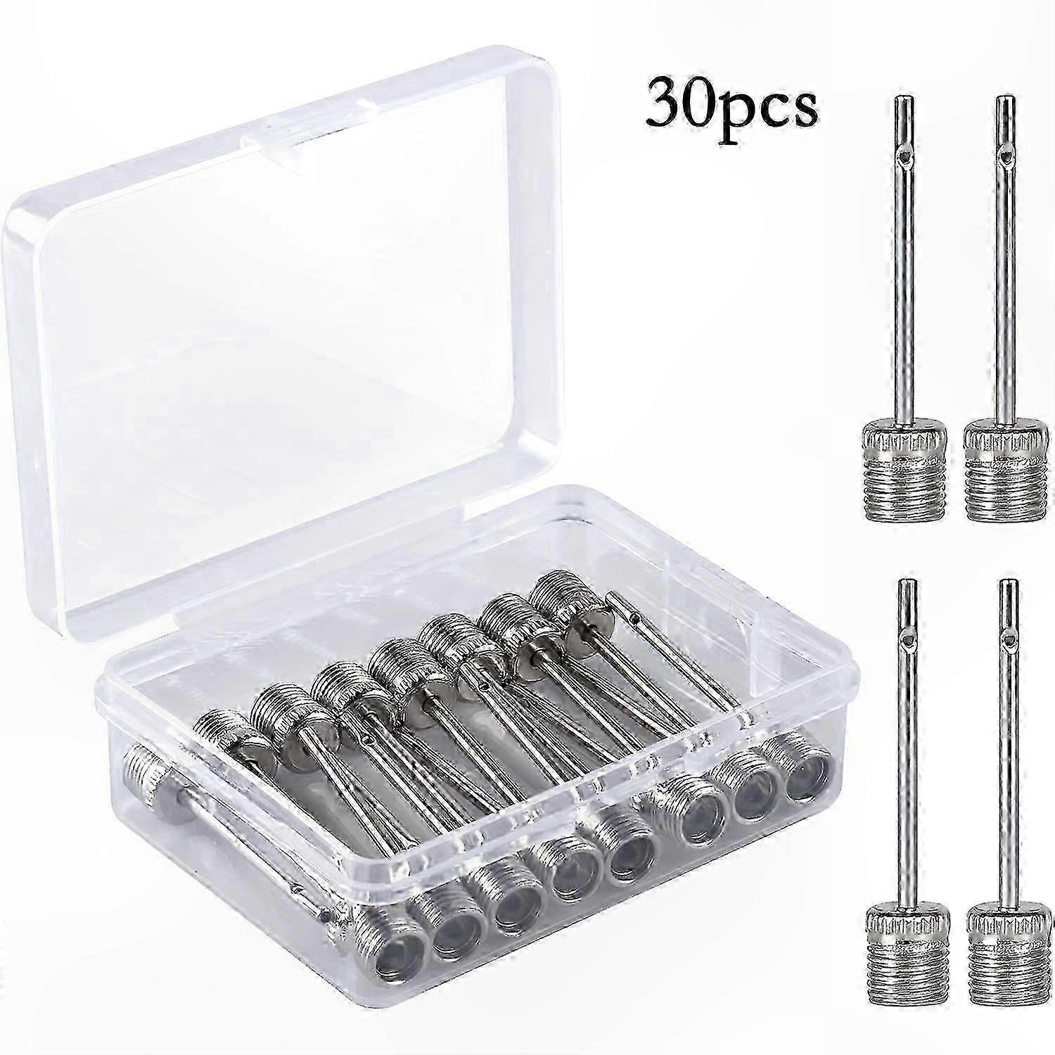 30-Pack Stainless Steel Ball Pump Needles